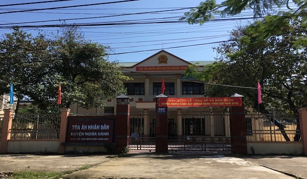 ĐỊA CHỈ TÒA ÁN NHÂN DÂN  HUYỆN NGHĨA HÀNH TỈNH QUẢNG NGÃI