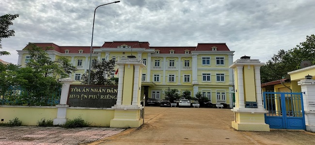 ĐỊA CHỈ TÒA ÁN NHÂN DÂN  HUYỆN PHÚ RIỀNG TỈNH BÌNH PHƯỚC